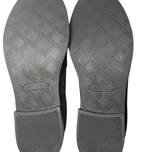 Vionic Waverly Black Suede Loafers Arch Support Sz 5 NWOB