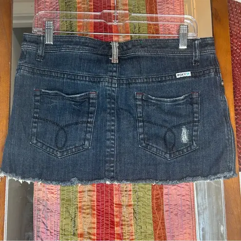 Roxy  3 Button Fly  Denim Mini Skirt Size 7