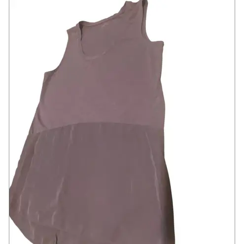 Garnet Hill Women's Silk blend Tank Top - Mauve size medium