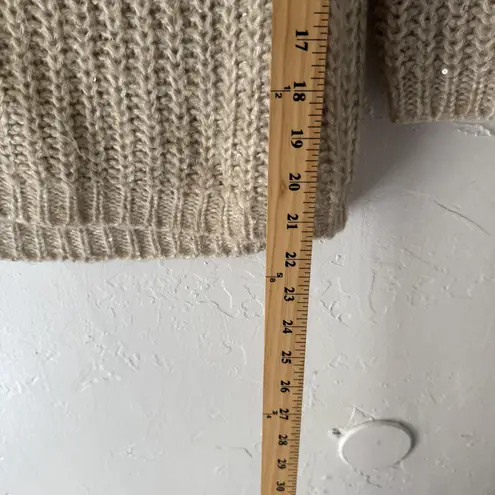 United Colors Of Benetton United Knitworks Sweater Womens Small Chunky Knit Sequin Pullover Cozy Winter