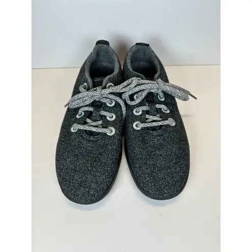 Allbirds Women's Wool Runner Size 8 Gray Casual Shoes Lace up Low Top EUC