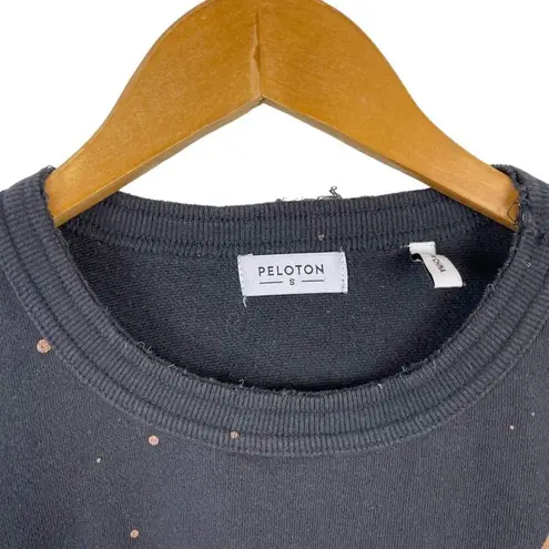 Peloton Women's Small Shine Crewneck Black Pullover Cycling Performance Apparel