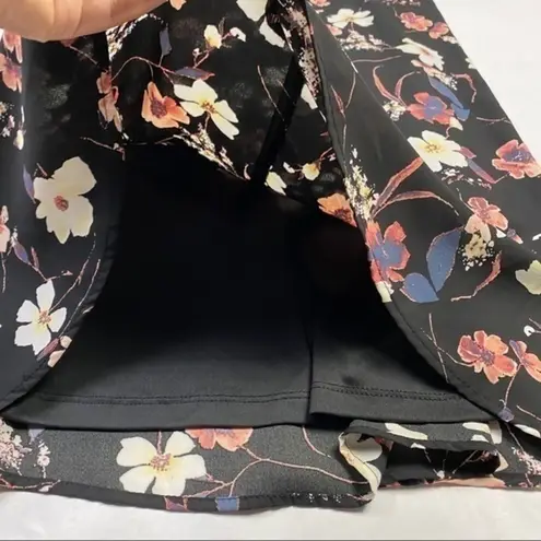 Mimi Chica Floral Lace-Up Swing Dress