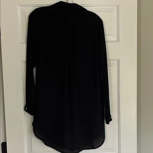 Karlie  Black Sheer Tunic Top