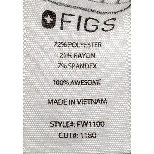 FIGS  Technical Collection Casma Three-Pocket Scrub Top Extra Small Grey Medical - Image 5