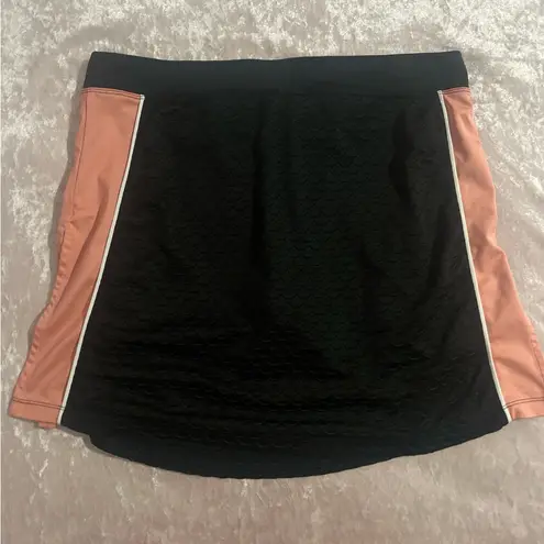 IZOD Black and Coral Mini Skirt