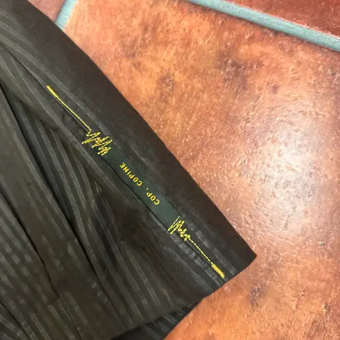 Cop Copine Black Pinstripe High Waist Italian Pencil Skirt Size 36