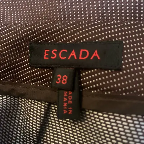 Escada brown and white polka