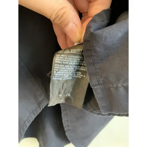 Uniqlo  Men's Button Down Casual Shirt Long Sleeved Navy Blue Size XS