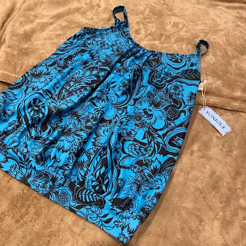 Yonique Womens Blouson Tankini Loose Fit Swim Top Modest Tank Top