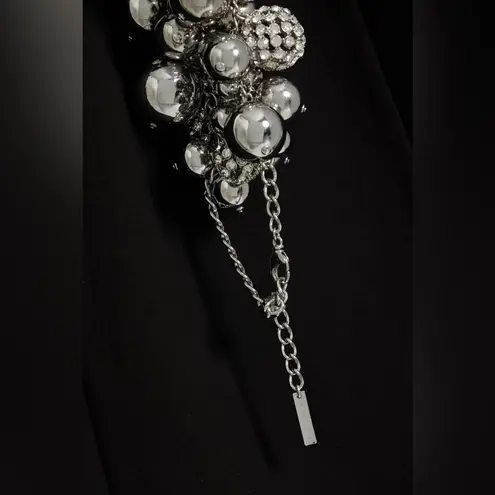 Area NYC AREA Embellished jersey halterneck mini dress size S