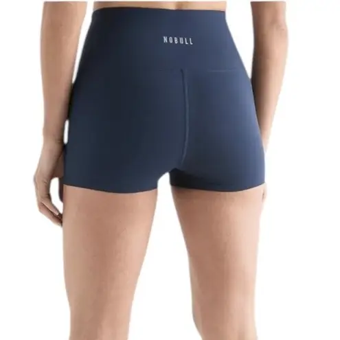Nobull Shorts Womens XS Navy Blue Just The Works High Rise Compression Made USA