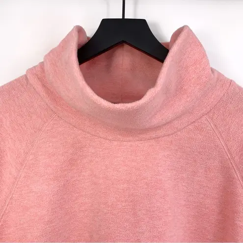 DSG Fleece Turtleneck Pullover Sweater Heather Light Pink XXL