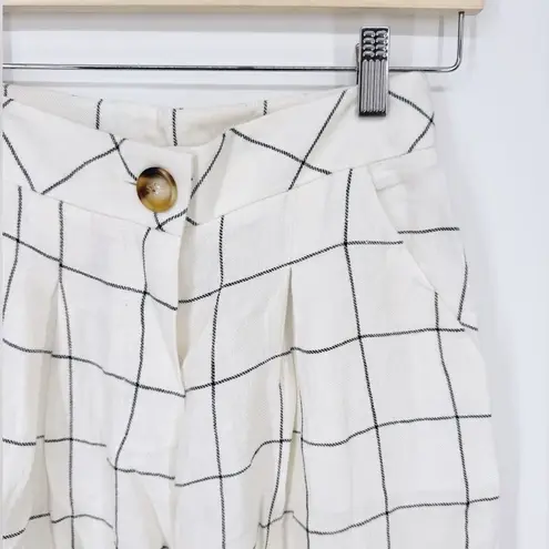 Revolve  x‎ Rumer The Label Quinn Pant Ivory Plaid Size XS