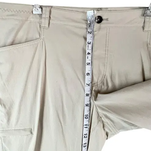 Eddie Bauer  Travex Pants Womens 16 Beige Roll Up Stretch Nylon Hiking Gorpcore - Image 6