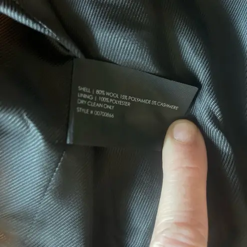 Club Monaco Black/white wool/cashmere blend Peacoat Size S/P