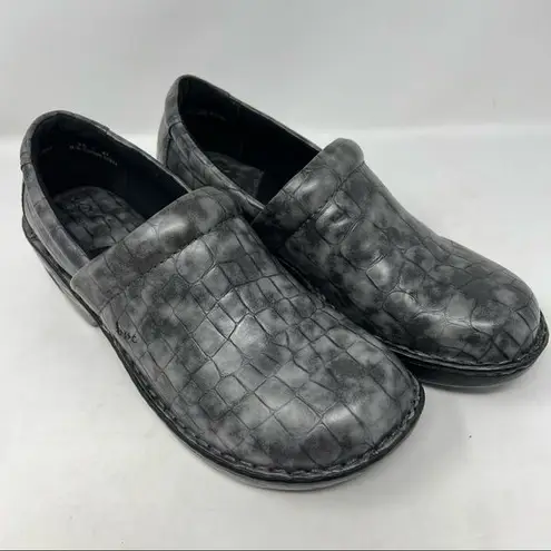 Born concept B.O.C.  Peggy Faux Vegan Leather Croc Embossed Comfort Clog