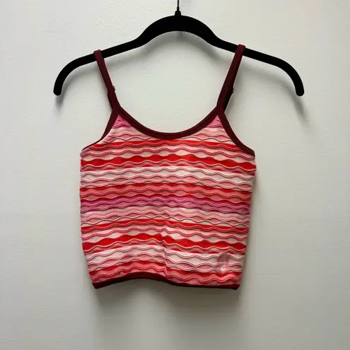 NWT Free People FP Movement Women's Sunset Cami, Flame Combo Pink | Medium