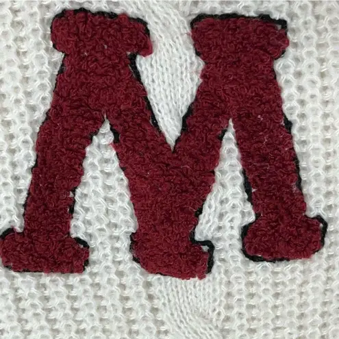 Cider  knit monogram W small cardigan preppy button down sweater - Image 4