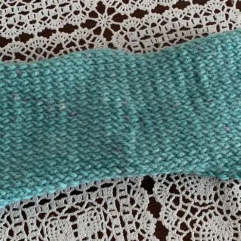 Twisted Knit Head Band Purple Green One Size Fits Most Warm Winter Headwear Blue