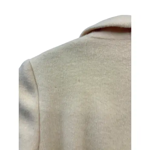 Cassidy Vintage Women's Cream Wool Blend Long Line Elegant Overcoat Retro 14