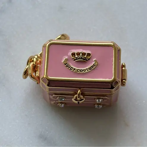 Like new Juicy couture Gold and Pink Jewelry Box Charm