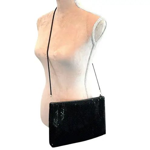 Vintage 80's Lyrella Black Metal Mesh Shoulder Bag – Classic Evening Purse