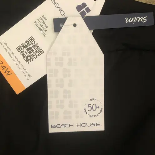 Beach House NWT Beach To Volleyball Courts April Swim Shorts Black Size 24W