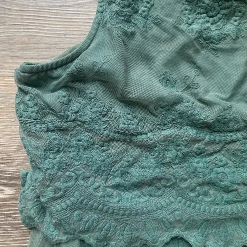 Black Swan Teal Lace Mini Dress S