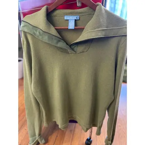 Evan Picone Women's Evan-Picone Sweater, XL, Olive Green