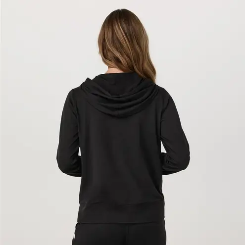 Vuori Halo Performance Hoodie 2.0 Lightweight Full Zip Hoodie Black Jacket