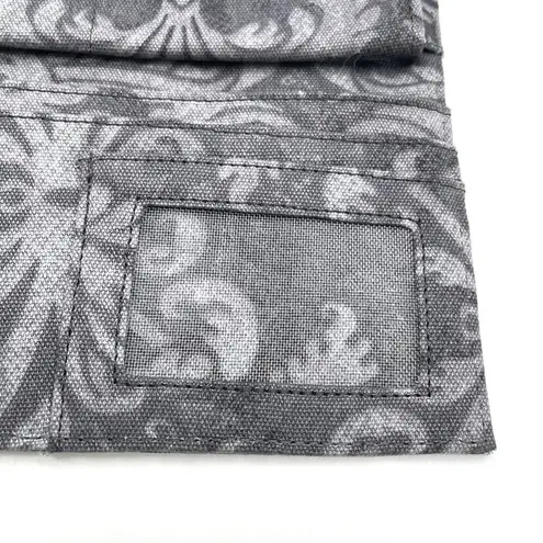 Dakine  Long Wallet Rectangular Gray Filigree Feminine Surf Beachy Retro Classic