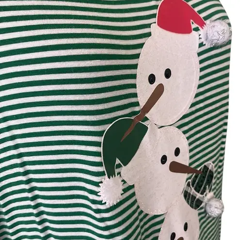Rebecca Malone Vintage Women’s Snowman Christmas Long Sleeve Top