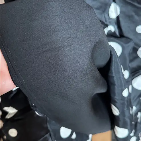 NWT INC International Concepts 100% Silk Black & White Polka Dot Skirt Size 8