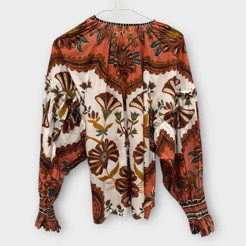 Farm Rio Riad Botanical Blouse Size XS