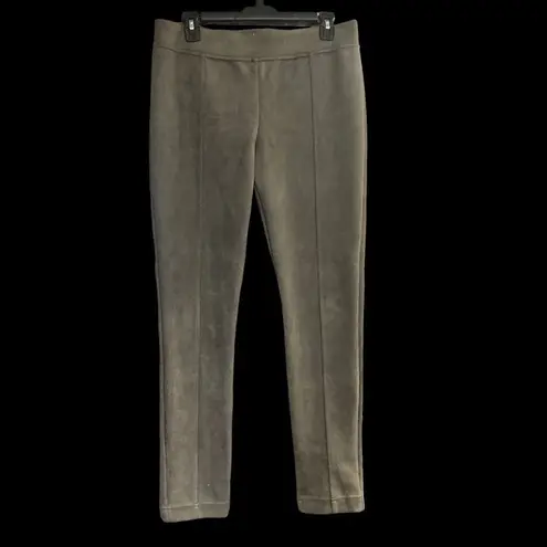 Andrew Marc Women’s Soft Faux Suede Pull On Pants Size Medium Brown