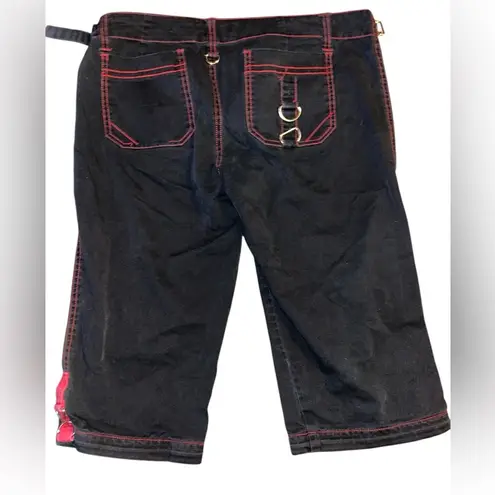 Tripp NYC Black and Red Women's Bermudas