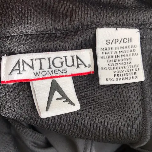 Antigua | Black Quarter Zip Performance Top Sz S