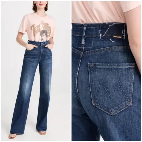 đź’•MOTHER SUPERIORđź’• The Lasso Heel Jeans ~ Let's Wine About It 32 NWT Blue