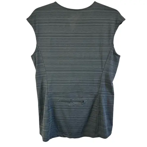 Athleta Women's 3/4 Zip Fast Track Ruching Pockets Workout Yoga Top Large