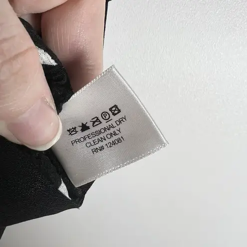 Proenza Schouler Patterned Tie Waist Dress Size 4 Black Pink Designer 10