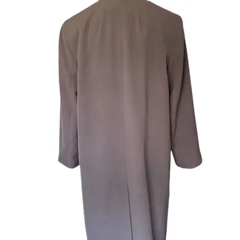 Talbots Vintage  Petites Women's Taupe Trench Coat Size 8 Long Button Closure