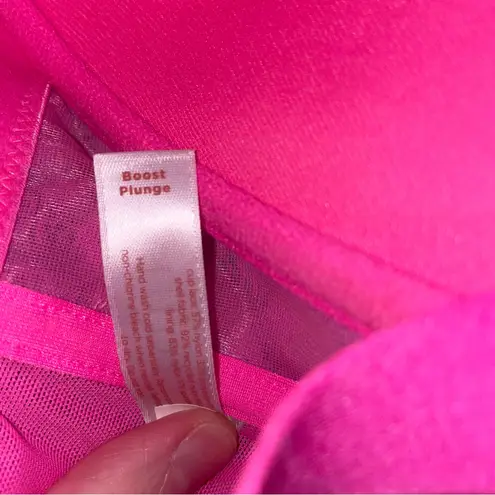 Cacique Lane Bryant Front-Close Smooth Boost Plunge Bra Sz 40DDD Sugar Plum Lace