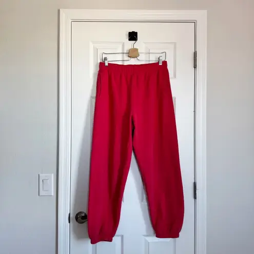 Tna COZY Fleece Sweatpants Joggers in Red Size S