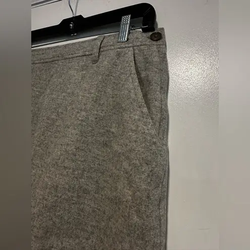 J.Crew  Women’s Wool Nylon Cashmere Mini Skirt Gray Lined. Sz: 10. Pockets.