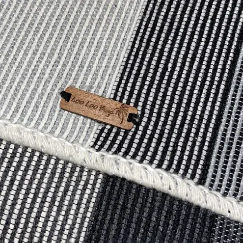 Loo Loo Bags Flap Clutch Fringe Boho Removable Tassel NWT 13.5” x 8.5” Gray