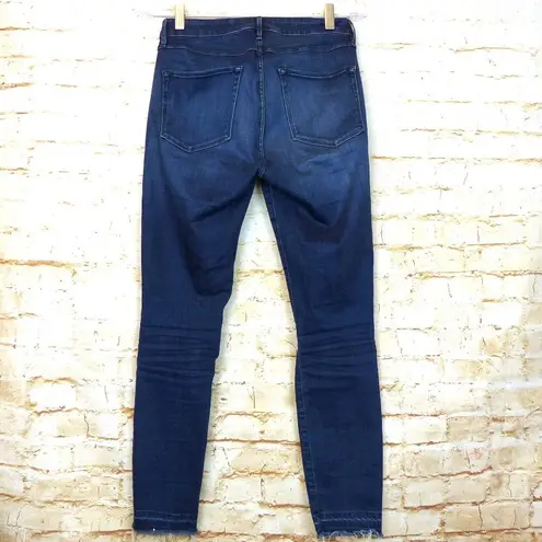 3x1 NYC Womens Size 26 Blue Skinny Raw Hem Skinny Ankle Jeans Stretch W3RSC0519