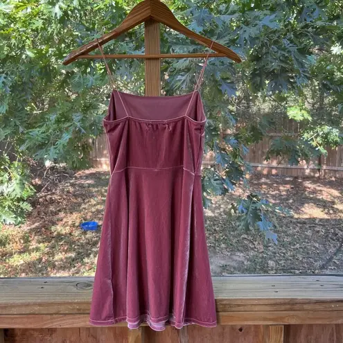 Urban Outfitters  Pink Velour Sleeveless Mini Dress Size XS