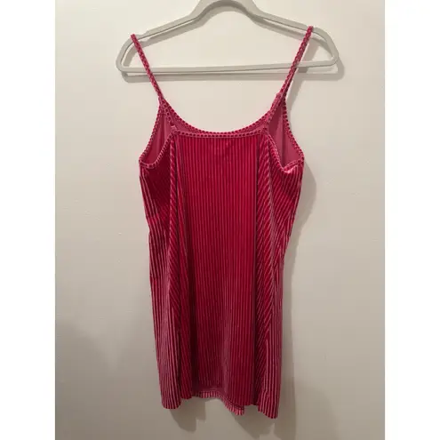 Colsie Pink Velvet Slip Dress Size M