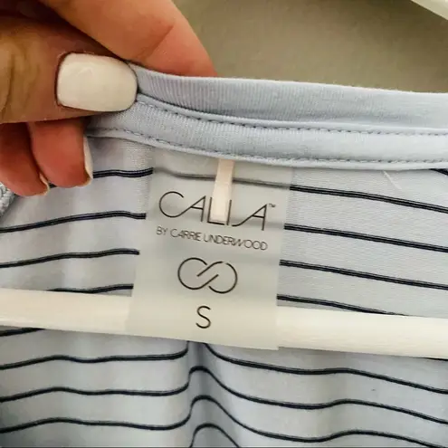 CALIA by Carrie Underwood Striped Long Sleeve Top Blue Sz Small